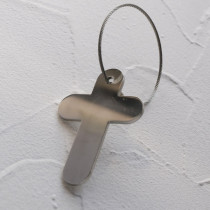 十字架鑰匙圈-不鏽鋼