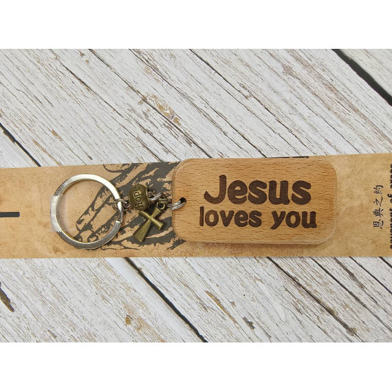平安鑰匙圈-JESUS LOVE YOU