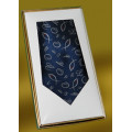 五餅二魚織花領帶(深藍色)