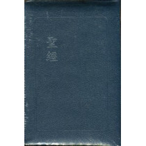 	中型聖經-皮拉拇紅字豪華(藍銀)